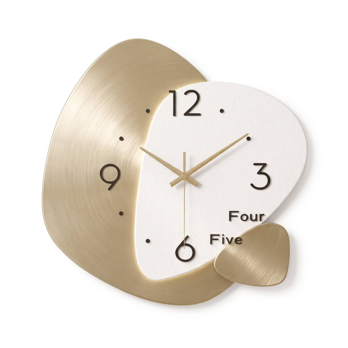 Abstract Shape Wall Clock for UK interiors