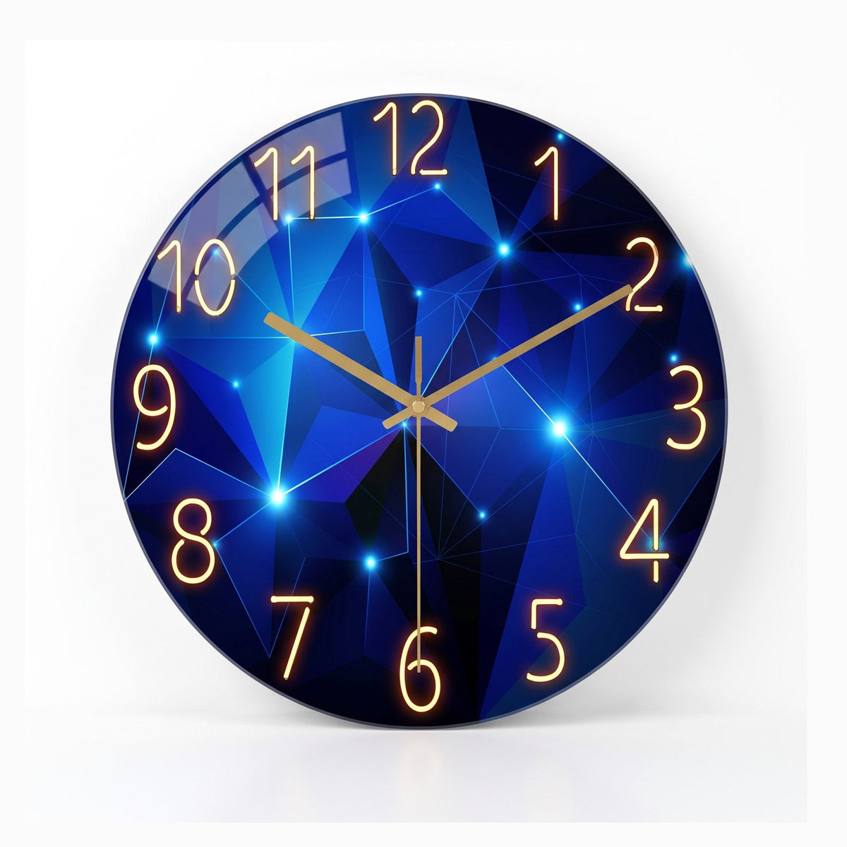 Luminous Geometric Wall Clock for UK interiors