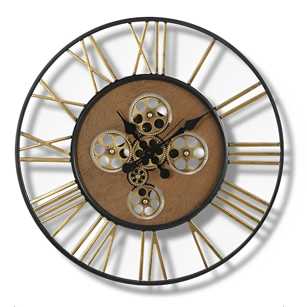 Large Steampunk Wall Clock with Gears – view 7