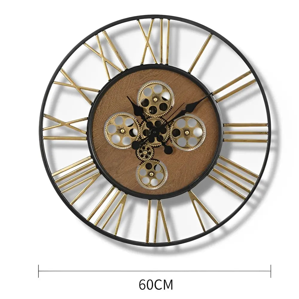 Large Steampunk Wall Clock with Gears – view 6