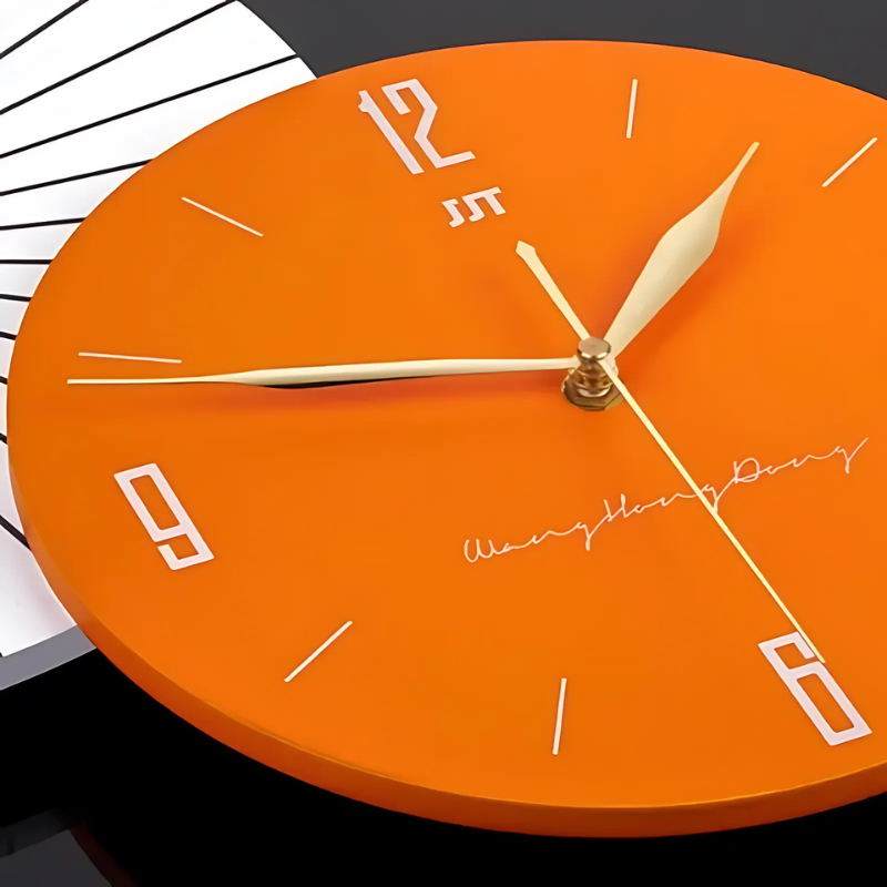 Colorful Circle Wall Clock for UK interiors