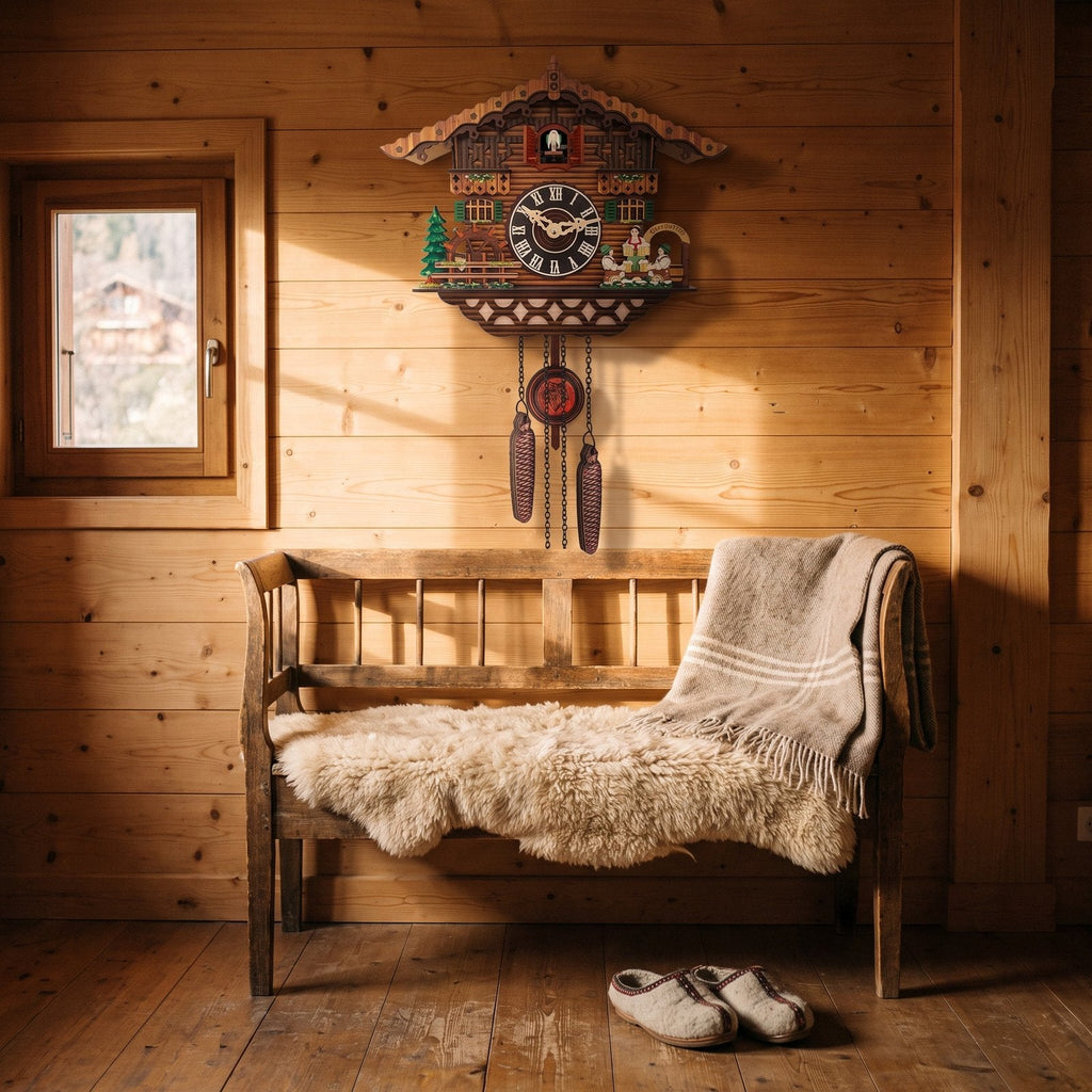 Vintage Chalet Pendulum Wall Clock for UK interiors