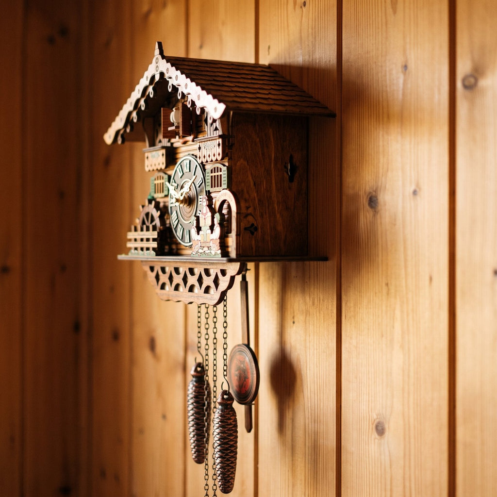 Vintage Chalet Pendulum Wall Clock for UK interiors