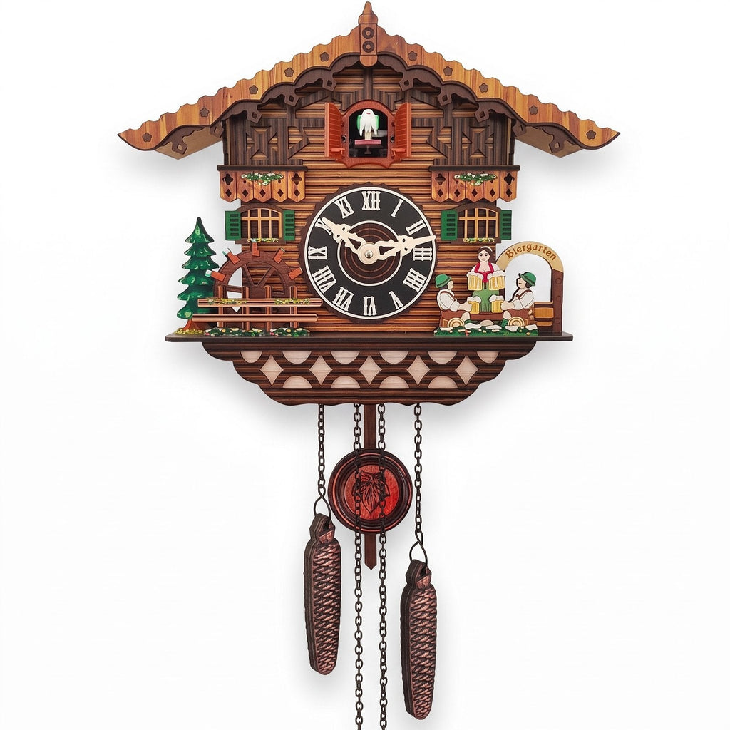 Vintage Chalet Pendulum Wall Clock for UK interiors
