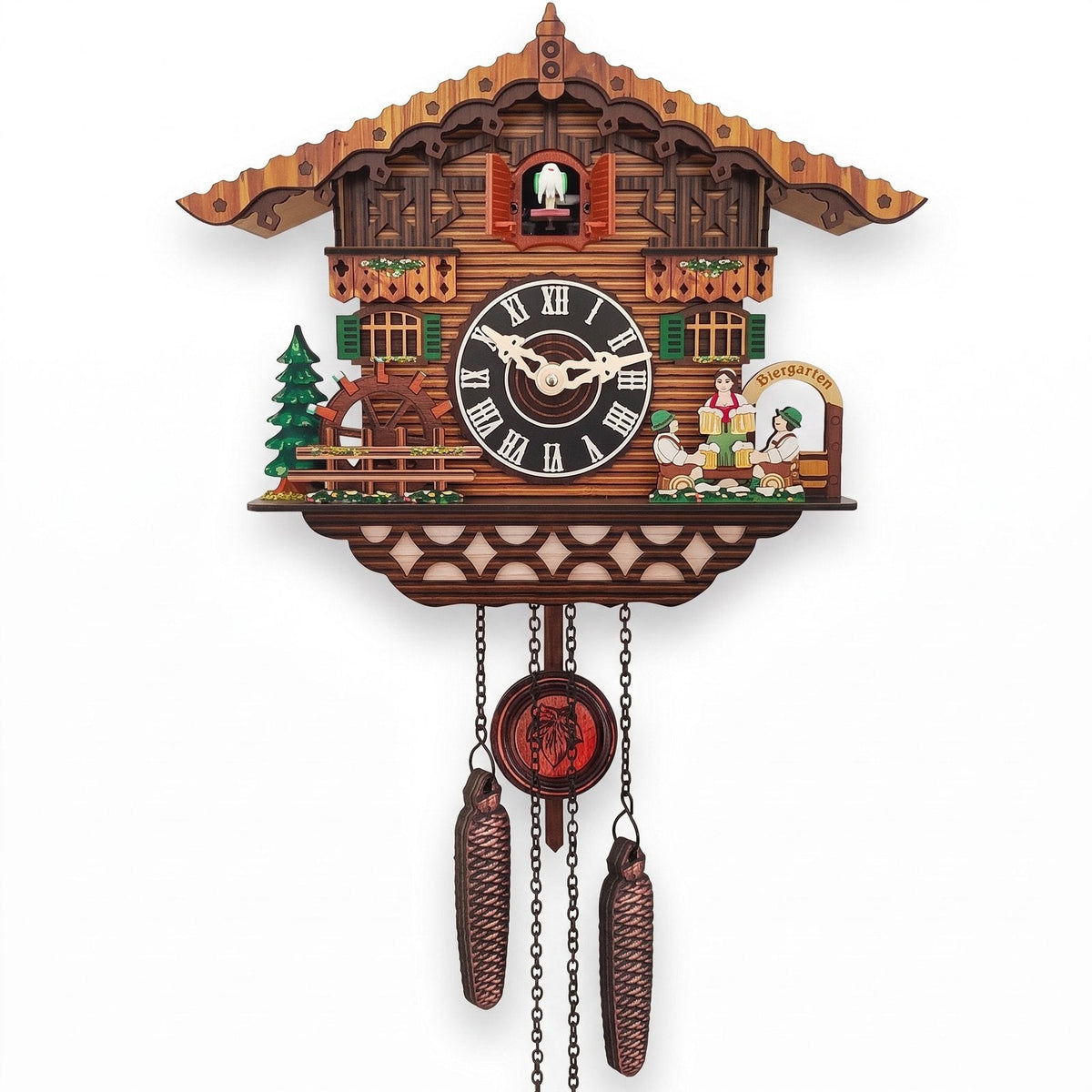 Vintage Chalet Pendulum Wall Clock for UK interiors