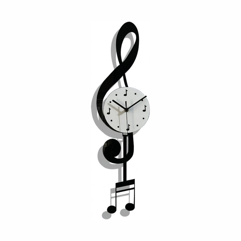 Treble Clef Pendulum Wall Clock for UK interiors