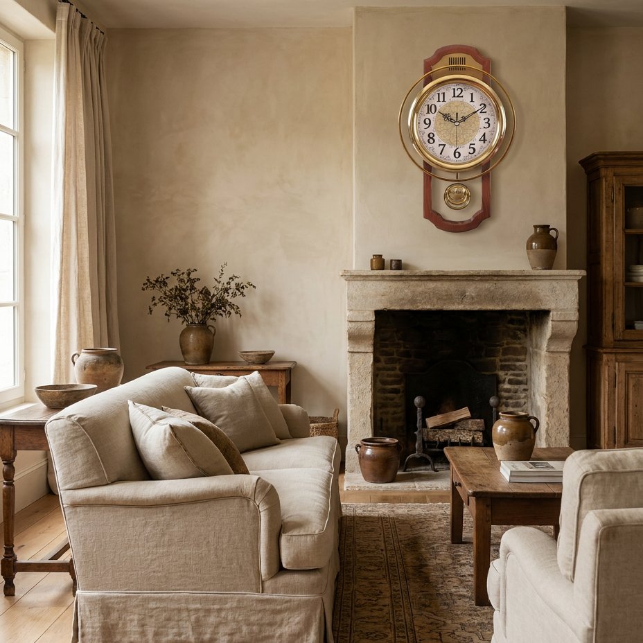 Retro Pendulum Wall Clock for UK interiors