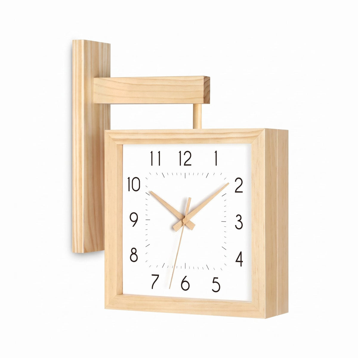 Square Hanging Wall Clock for UK interiors