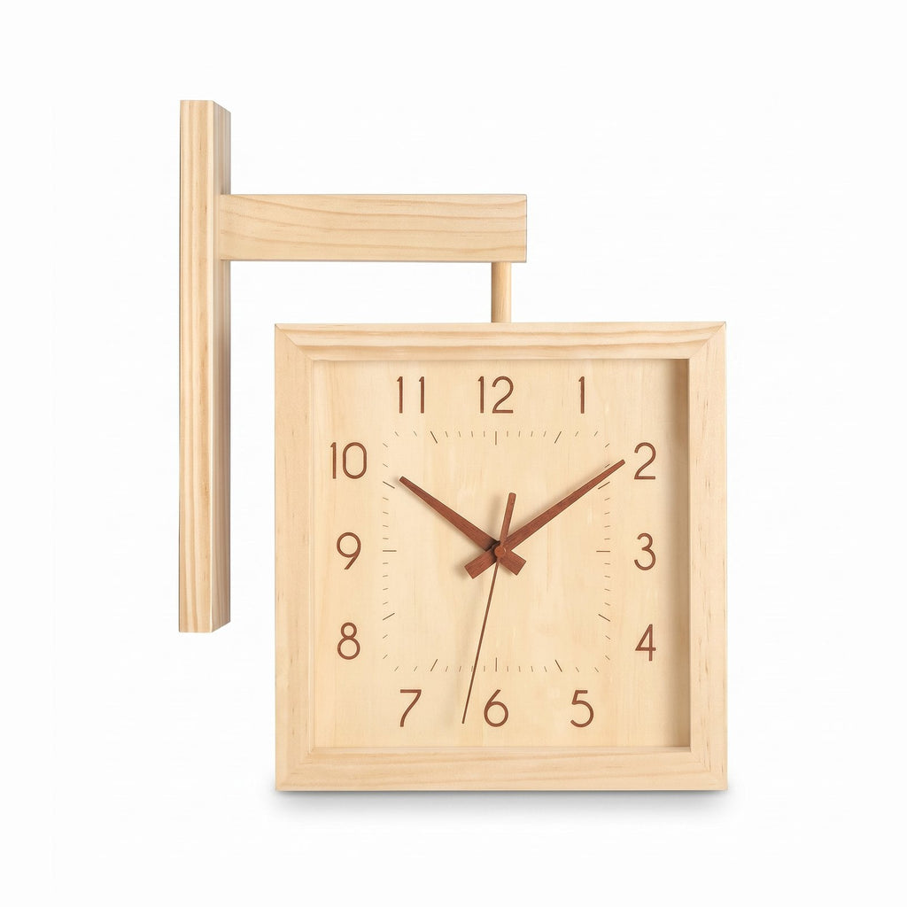 Square Hanging Wall Clock for UK interiors