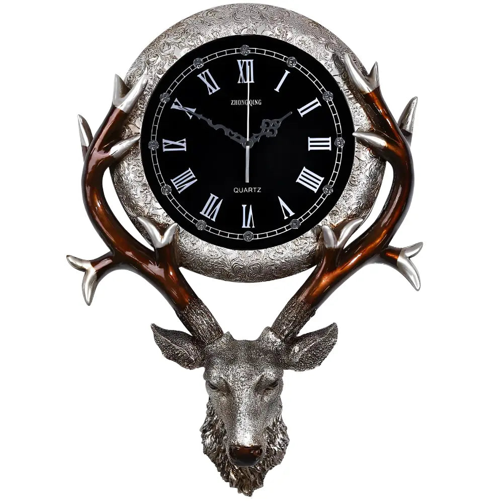 Deer Head Wall Clock – Copper