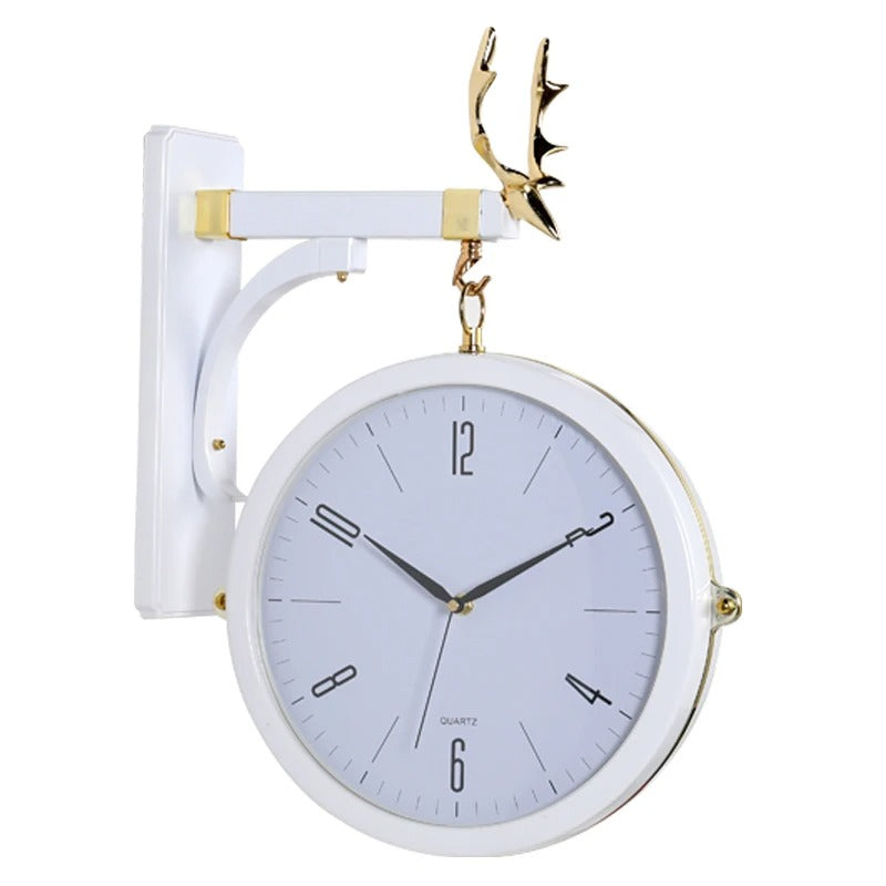 Golden Deer Wall Clock for UK interiors