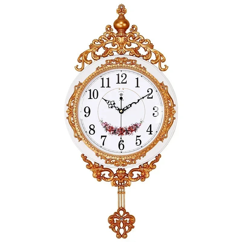 Baroque Ornamental Wall Clock for UK interiors