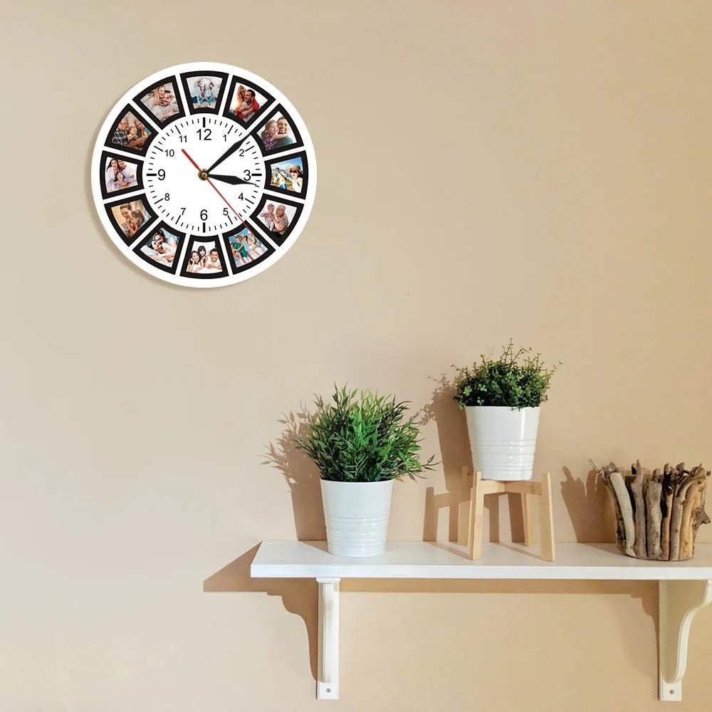 Photo Frame Wall Clock for UK interiors
