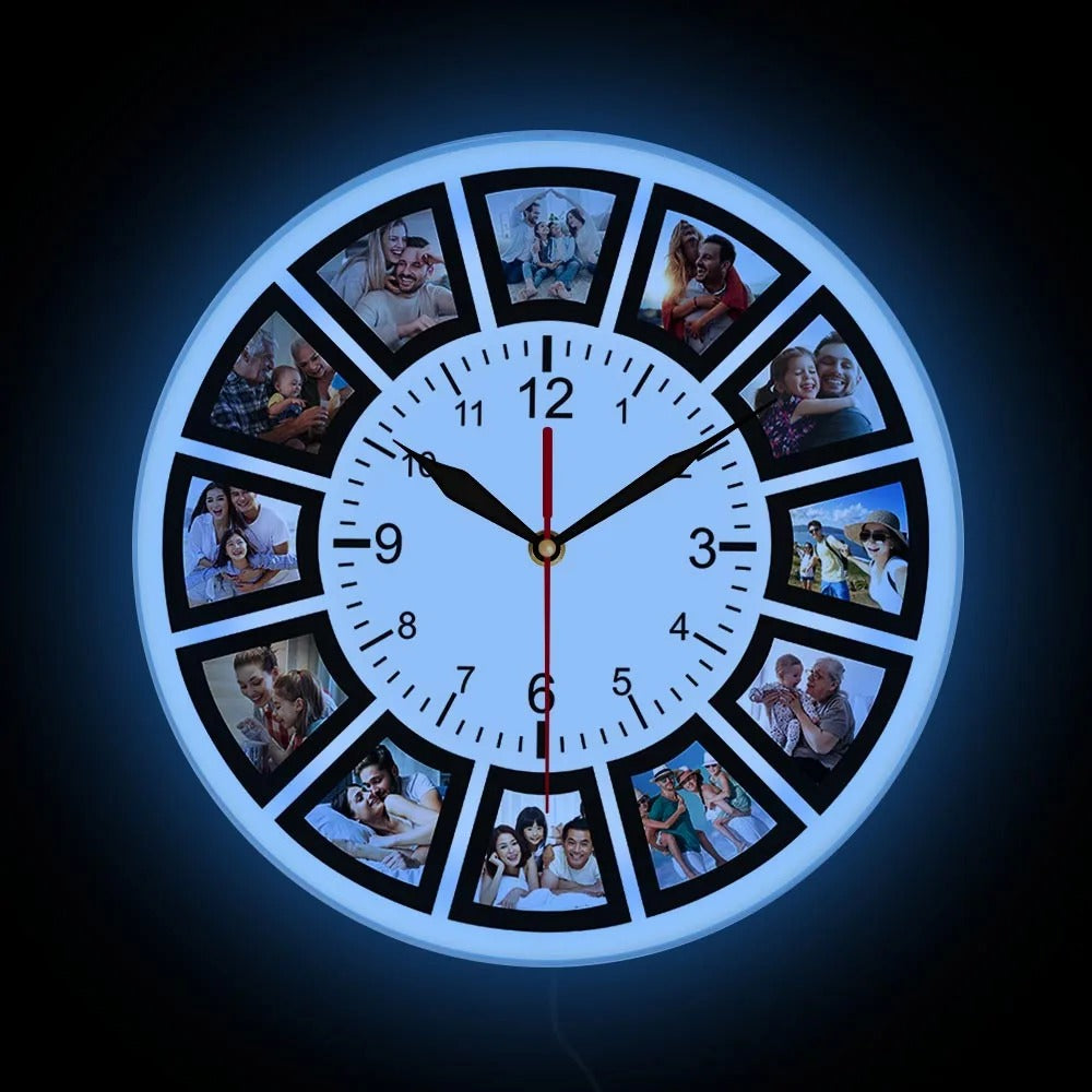 Photo Frame Wall Clock for UK interiors