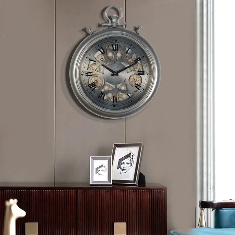 Turning Gear Wall Clock – view 3