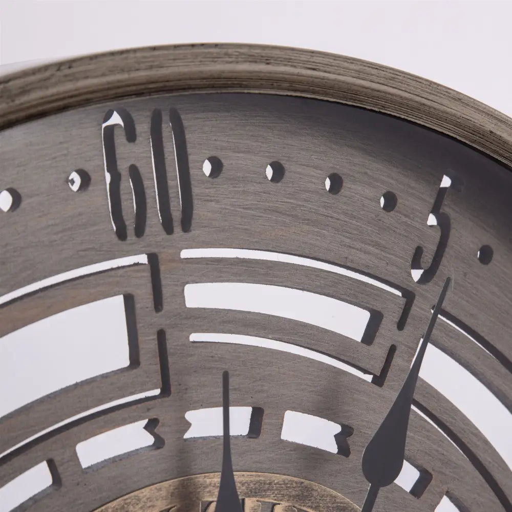 Spin Time Vintage Industrial Wall Clock – view 3