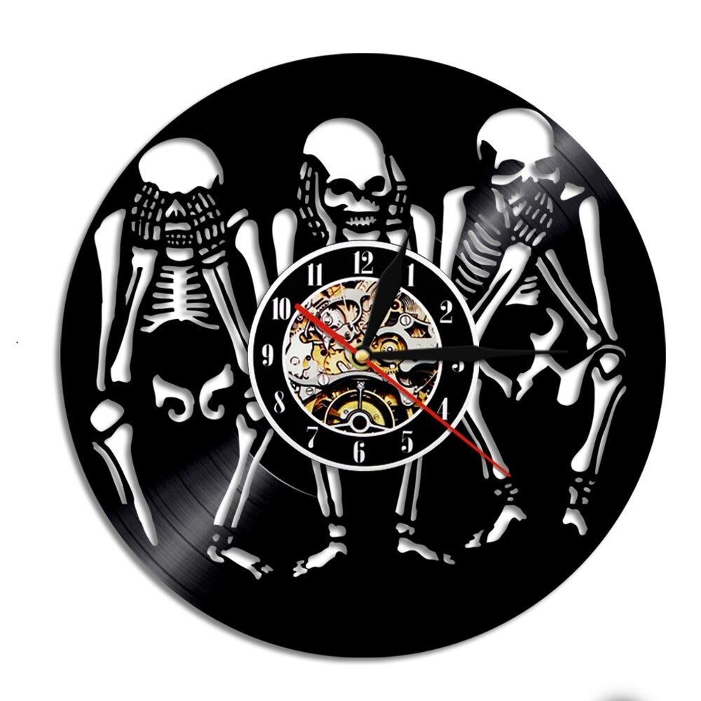 Skulls Design Wall Clock for UK interiors