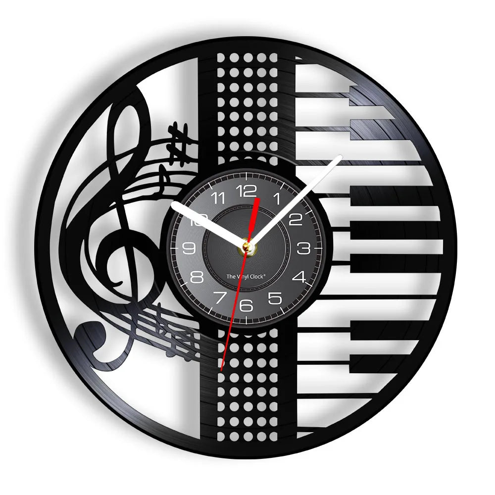 Music Keyboard Wall Clock for UK interiors