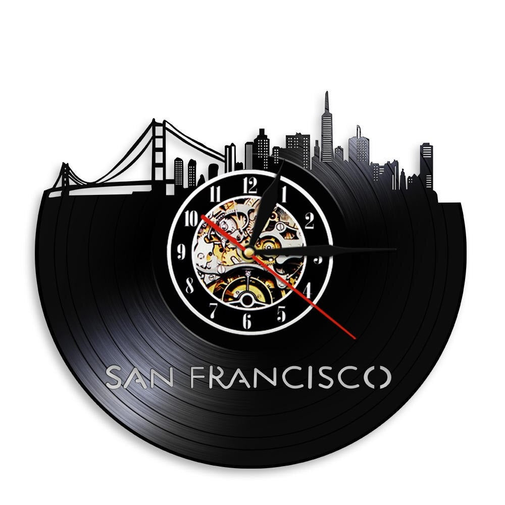 Urban Skyline Wall Clock for UK interiors