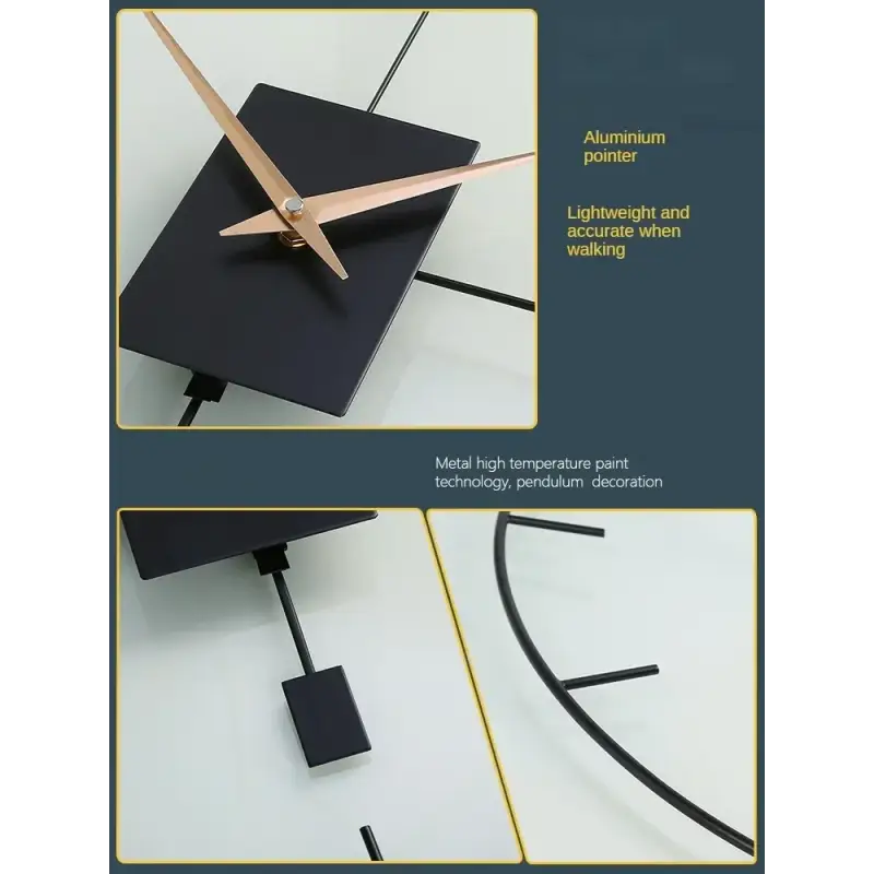 Black Design Wall Clock – view 6