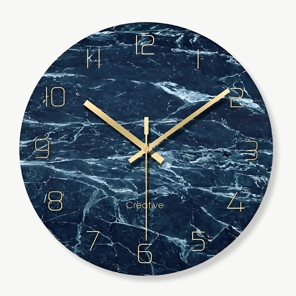 Glass Designer Wall Clock – White