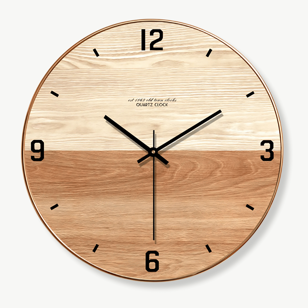 Dual-Tone wooden wall clock – view 14