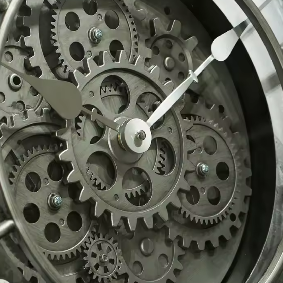 Industrial Gears Wall Clock – product view 3