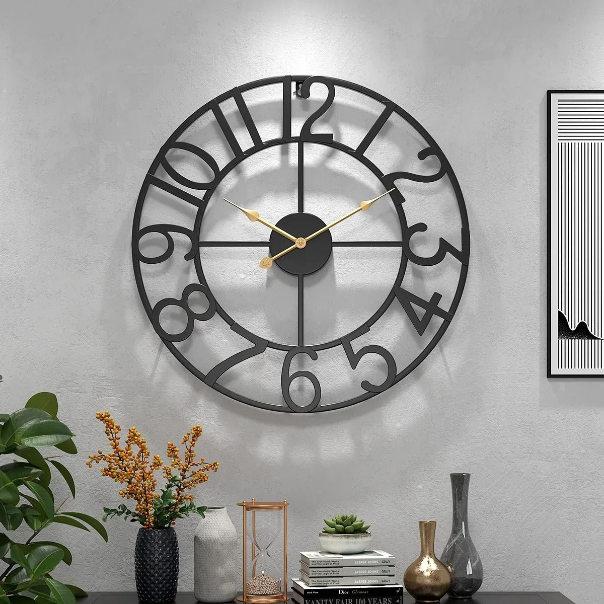 Industrial Numbers Wall Clock – product image