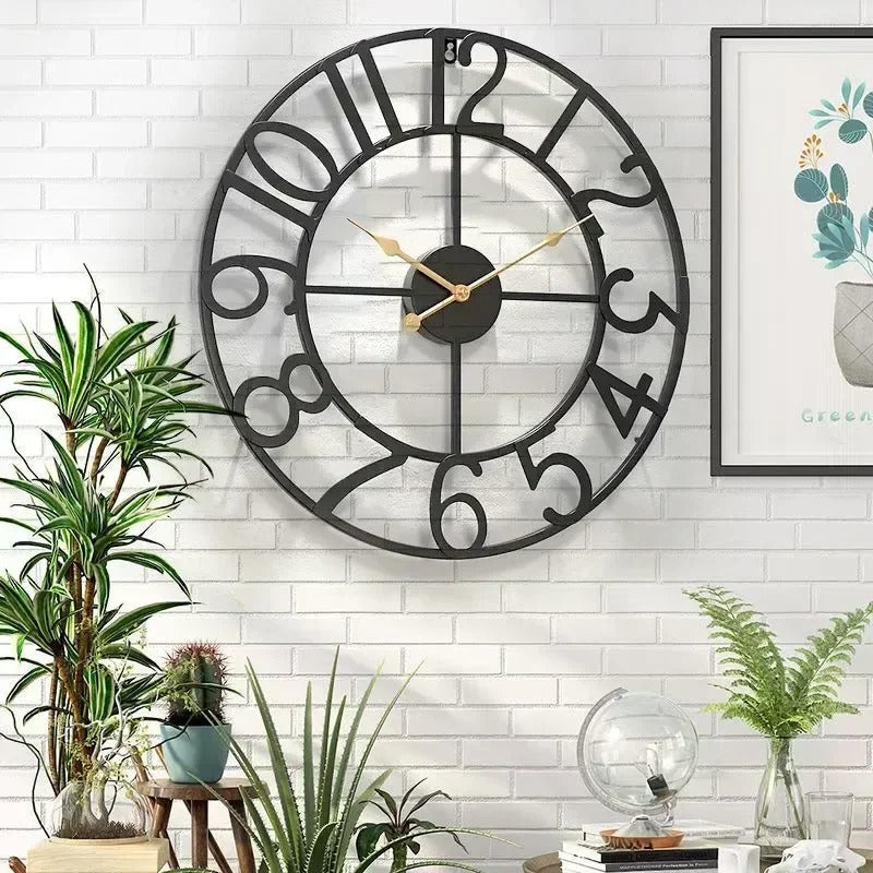 Industrial Numbers Wall Clock – product view 4