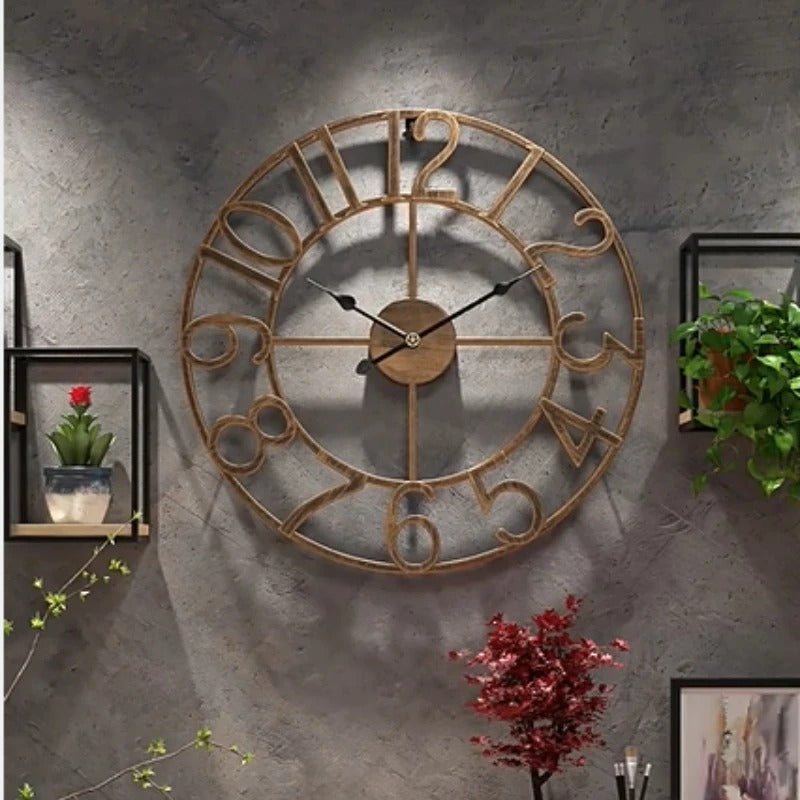 Industrial Numbers Wall Clock – product view 5