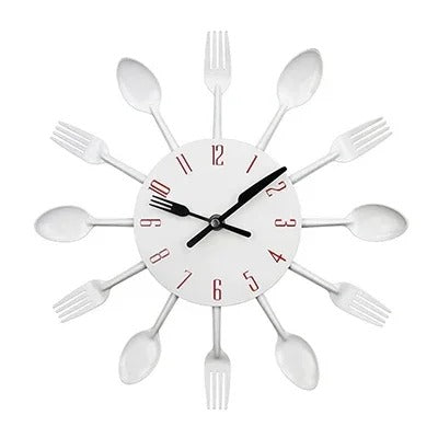 Kitchen Cutlery Wall Clock – product view 8