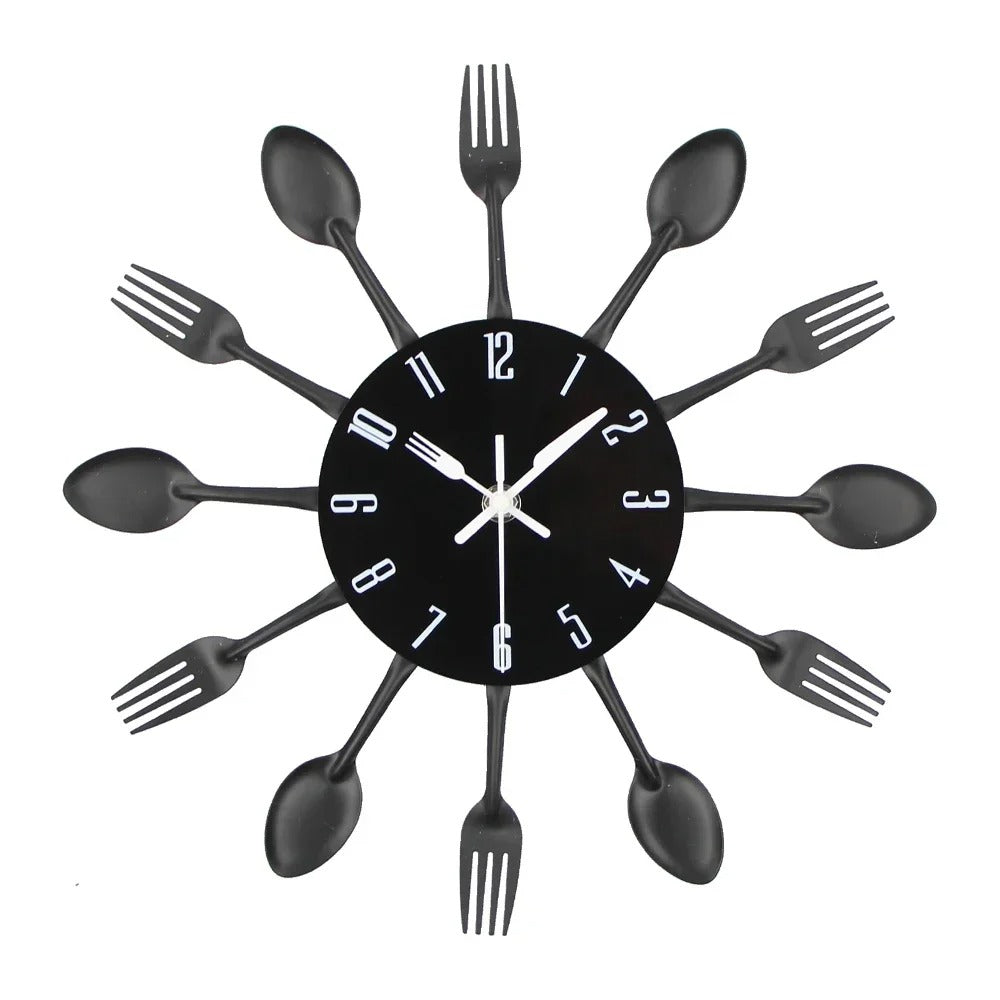 Kitchen Cutlery Wall Clock – product view 9