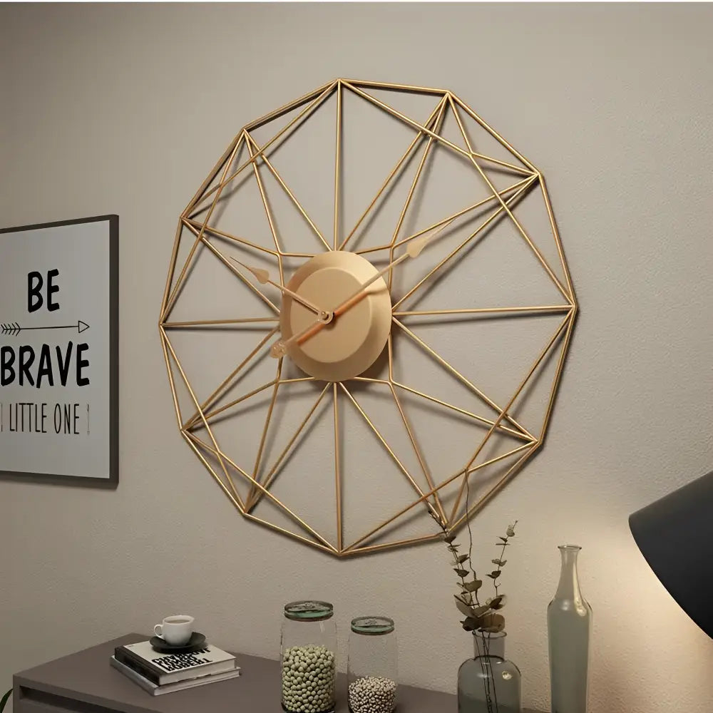 Large Design Wall Clock – Black