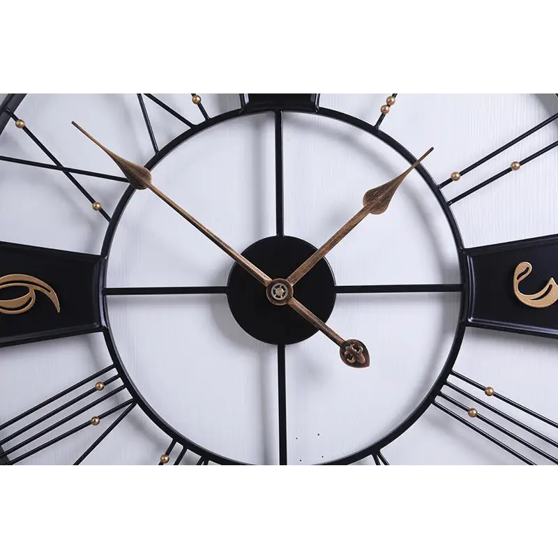 Large Factory Style Wall Clock – view 5