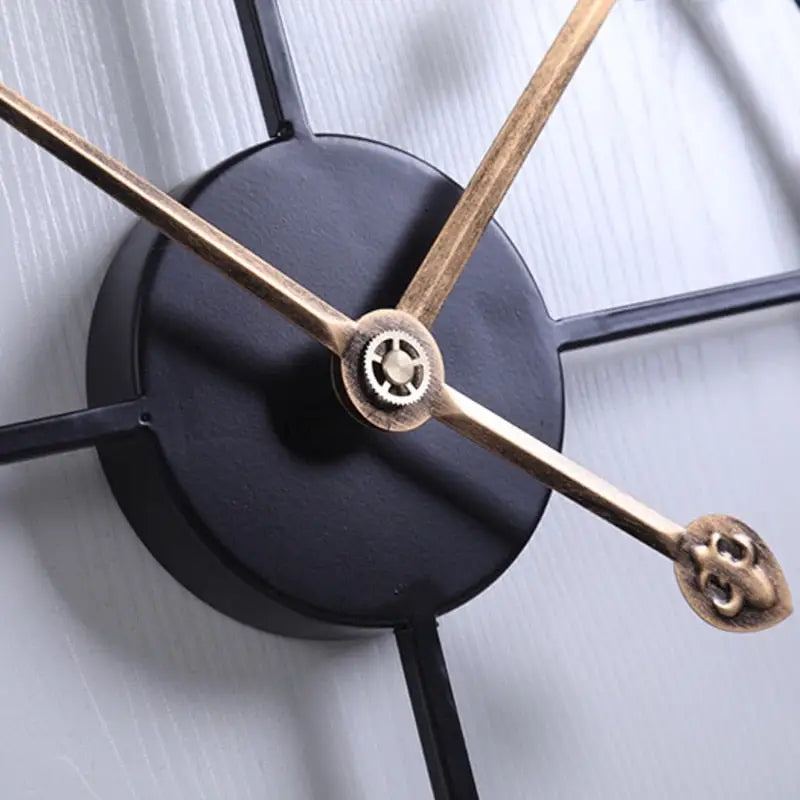Large Factory Style Wall Clock – view 6
