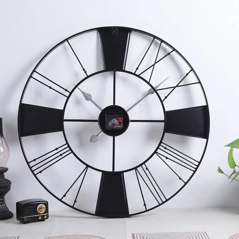 Large Factory Style Wall Clock – view 8
