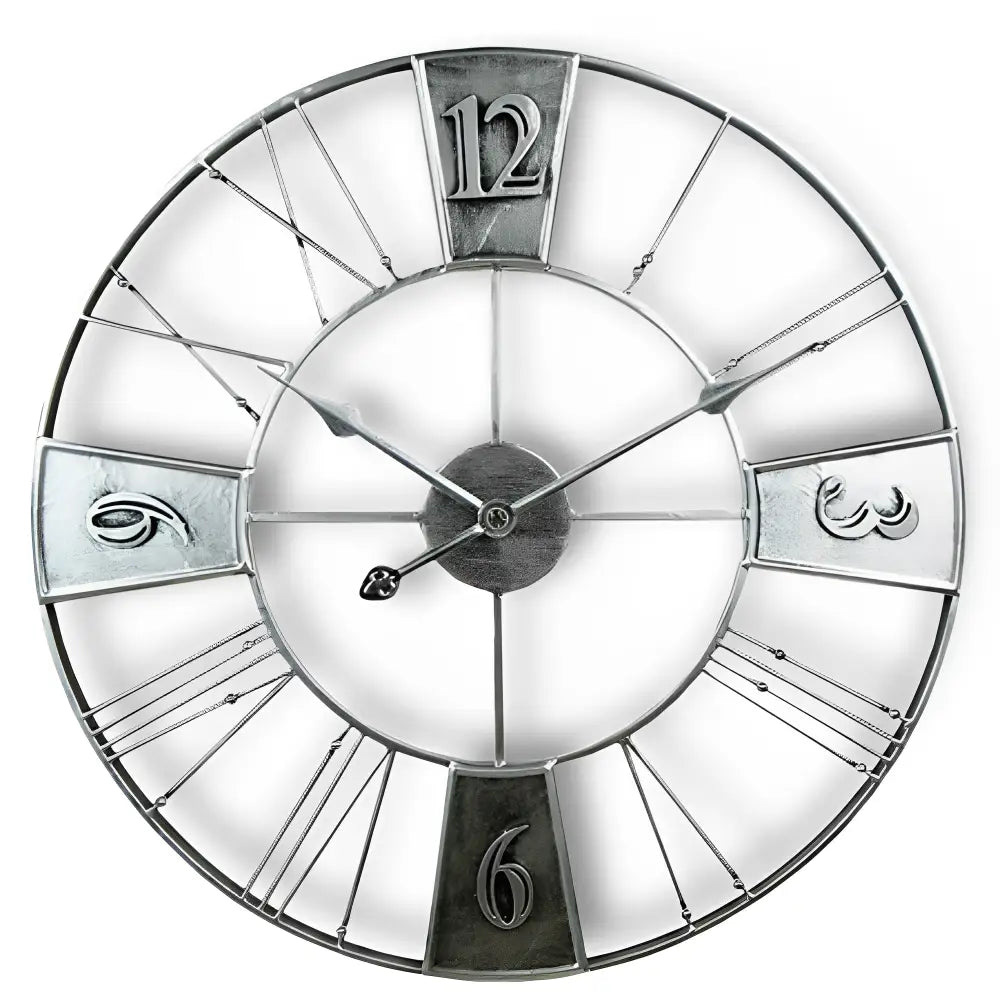 Large Factory Style Wall Clock – view 13
