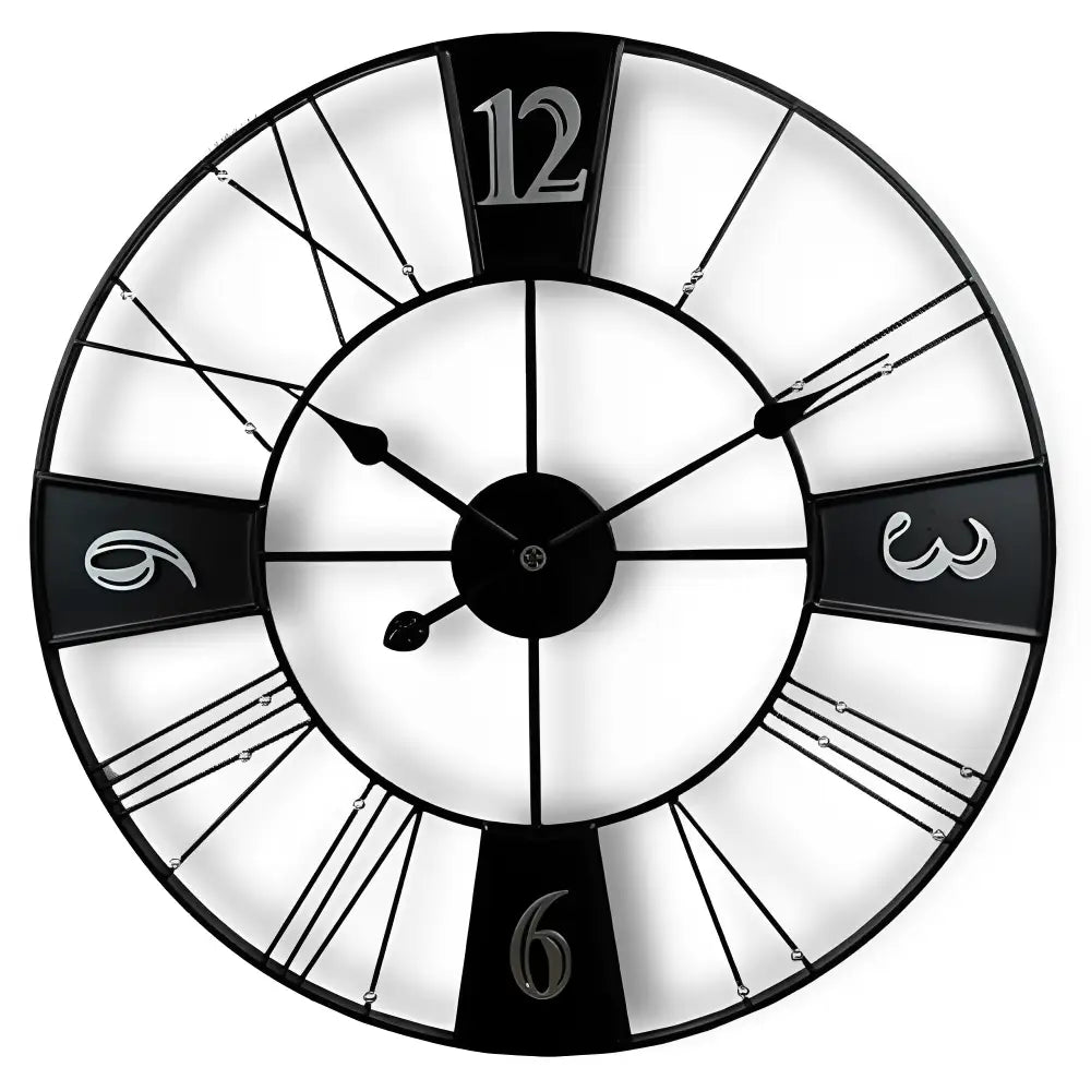 Large Factory Style Wall Clock – view 15