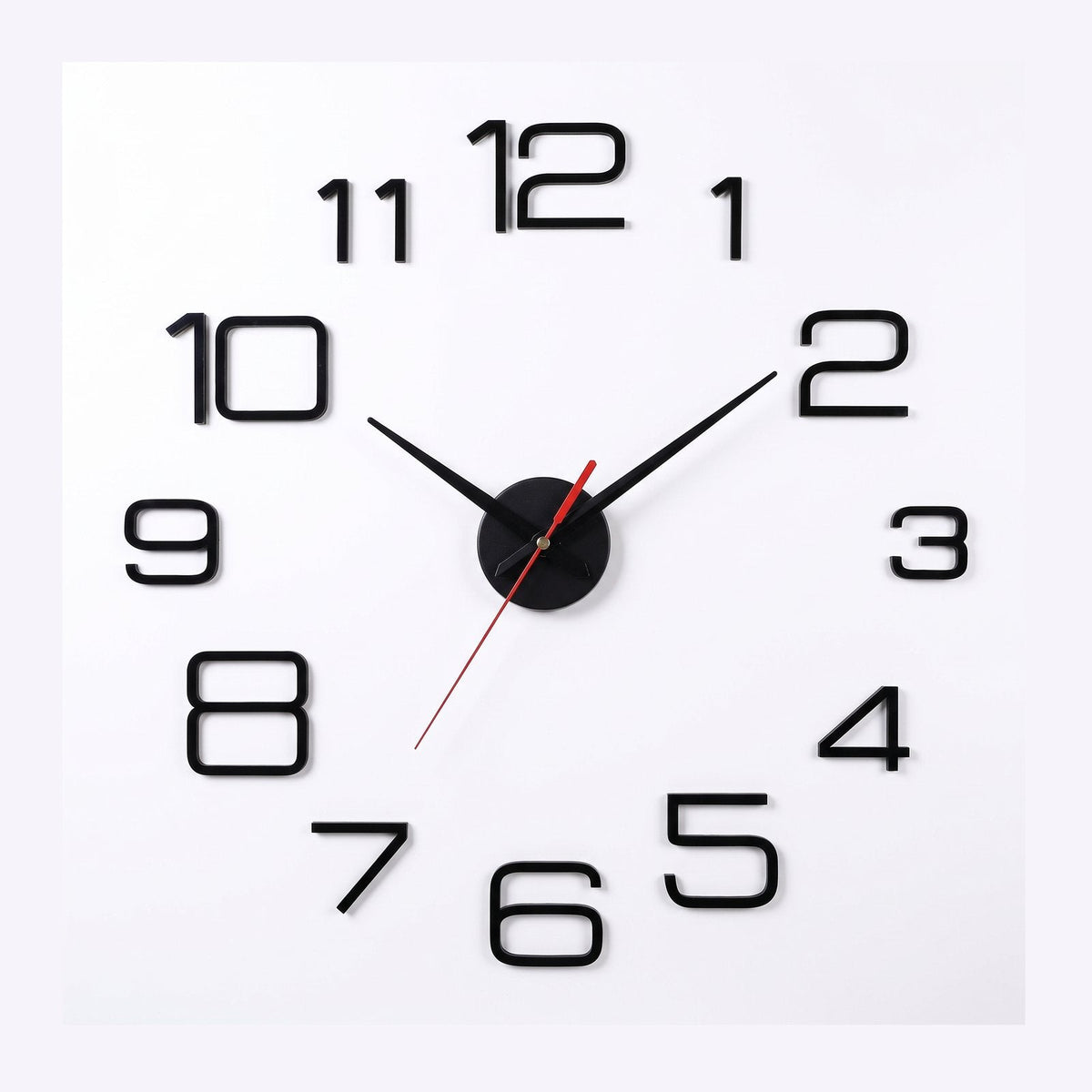 Large Modern Numbers Wall Clock – product view 3