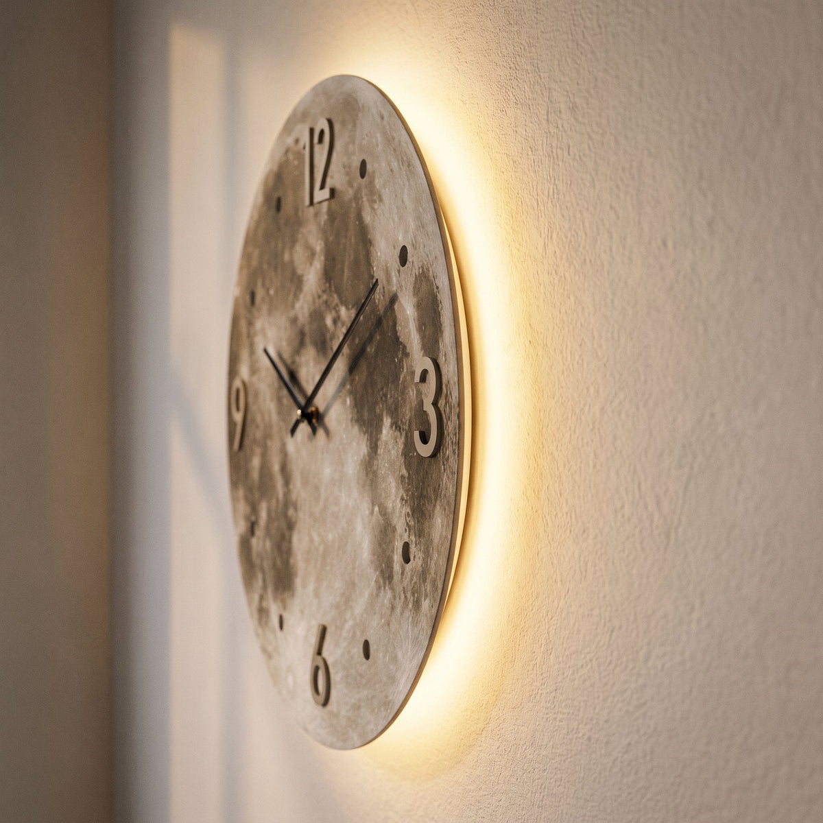 LED Lunar Wall Clock – product view 5