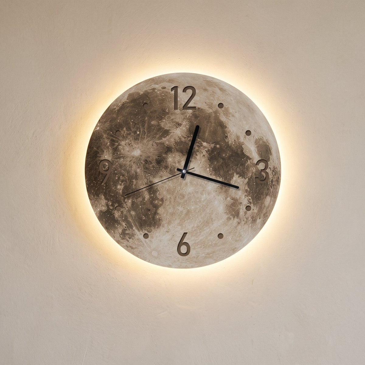 LED Lunar Wall Clock – product view 7
