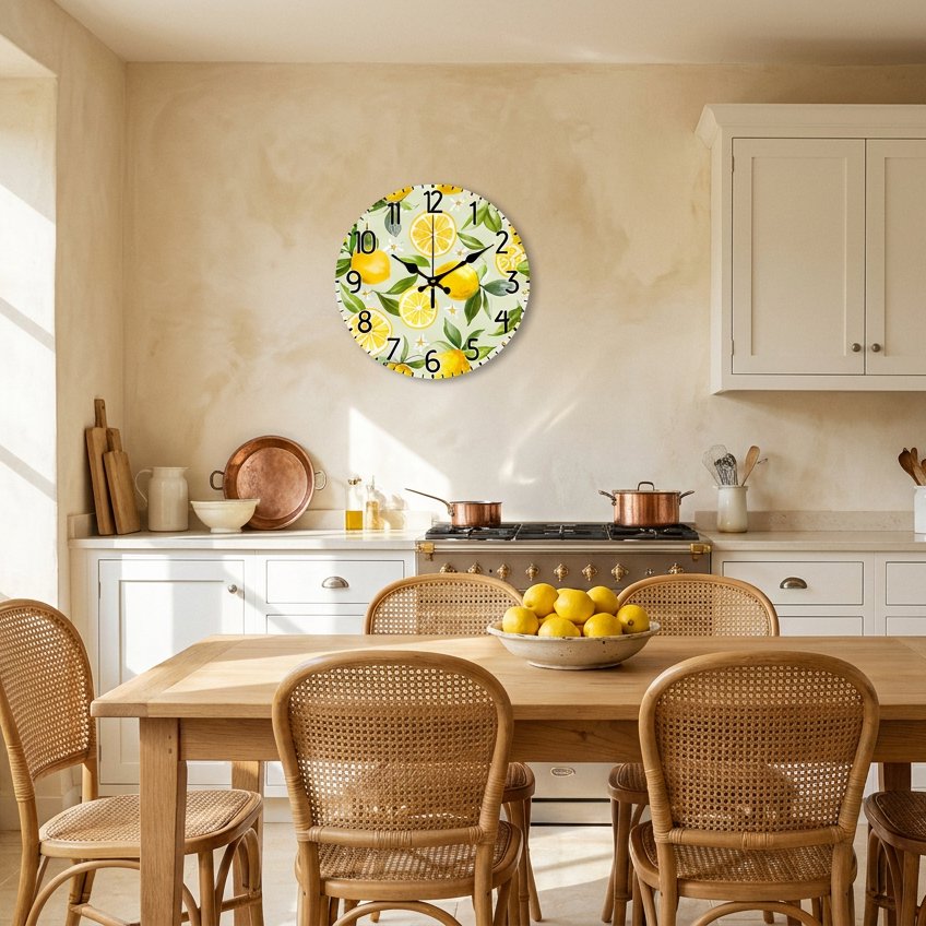 Lemon Fruit Wall Clock – product view 2
