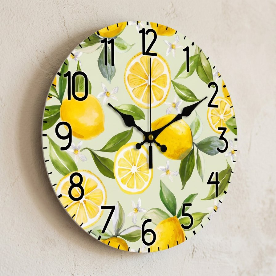 Lemon Fruit Wall Clock – product view 3
