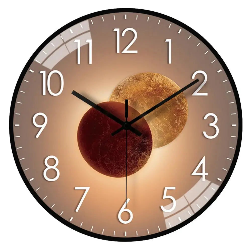 Light and Shadow Wall Clock – Style 2 Dial Black 30 cm