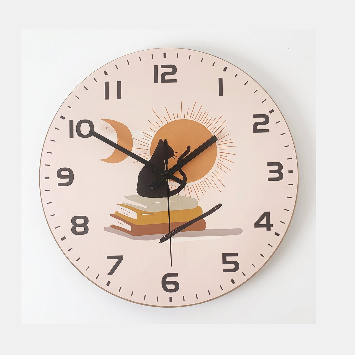 Literary Cat Wall Clock – product view 5