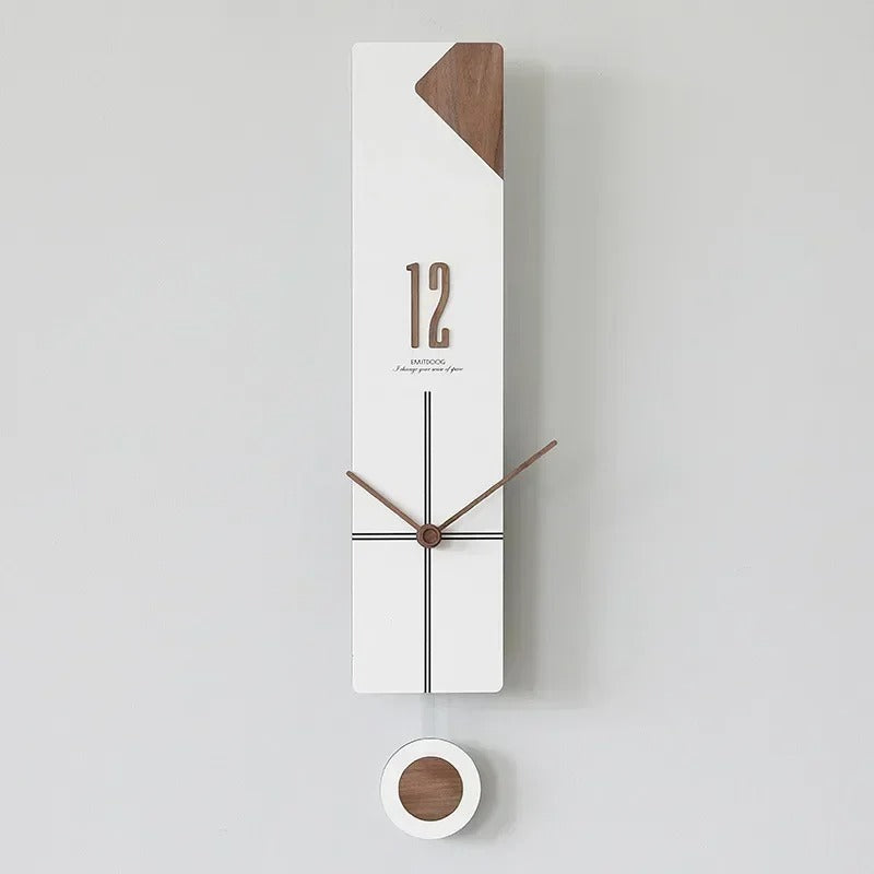 Long Wood Wall Clock – product view 6