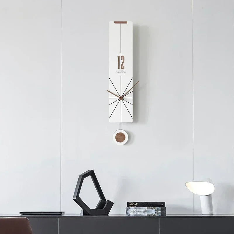 Long Wood Wall Clock – product view 7