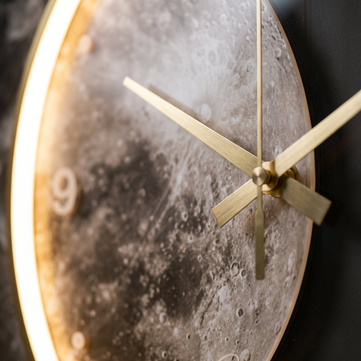 Luminous Moon Wall Clock – product view 6