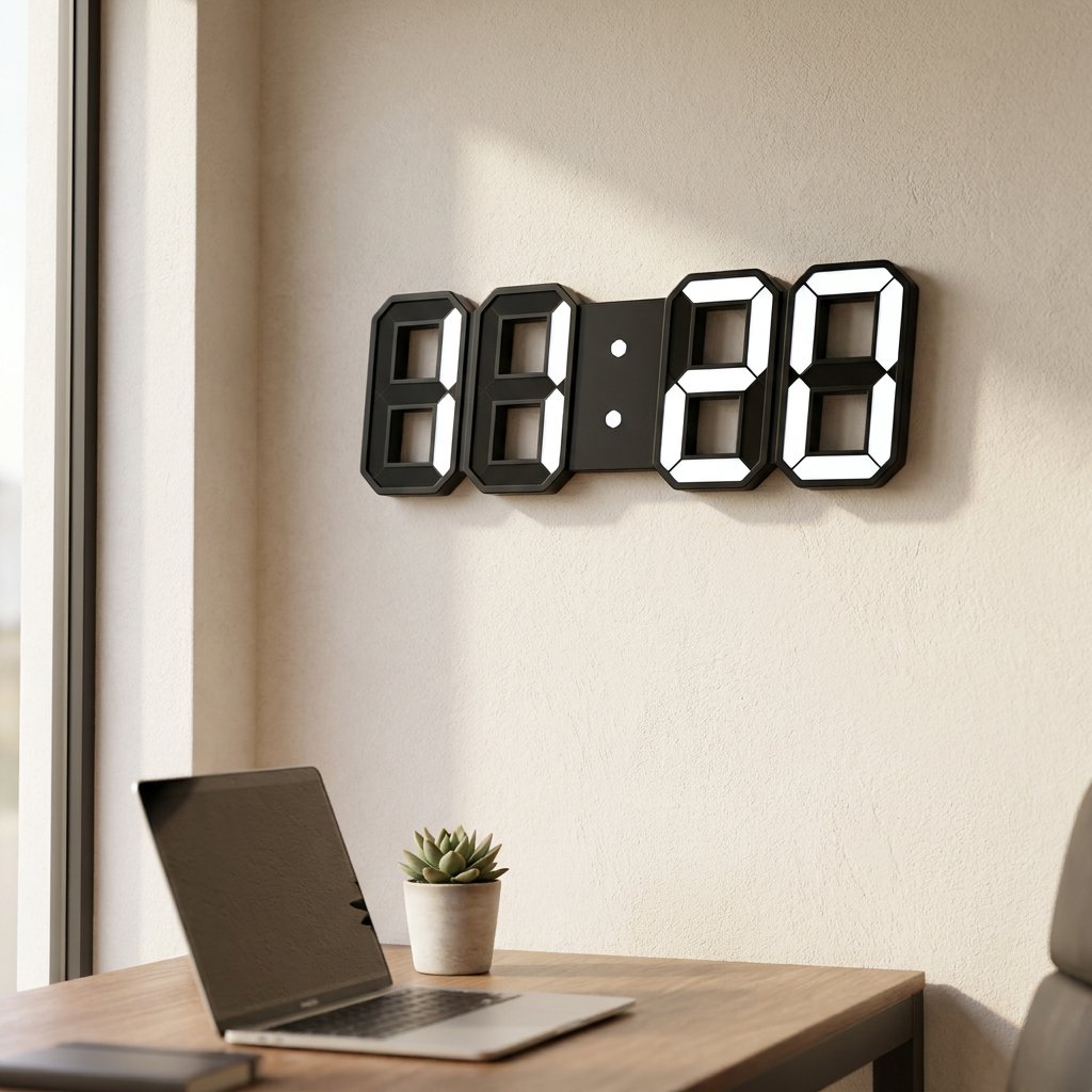 Luminous Number Digital LED Wall Clock – product image
