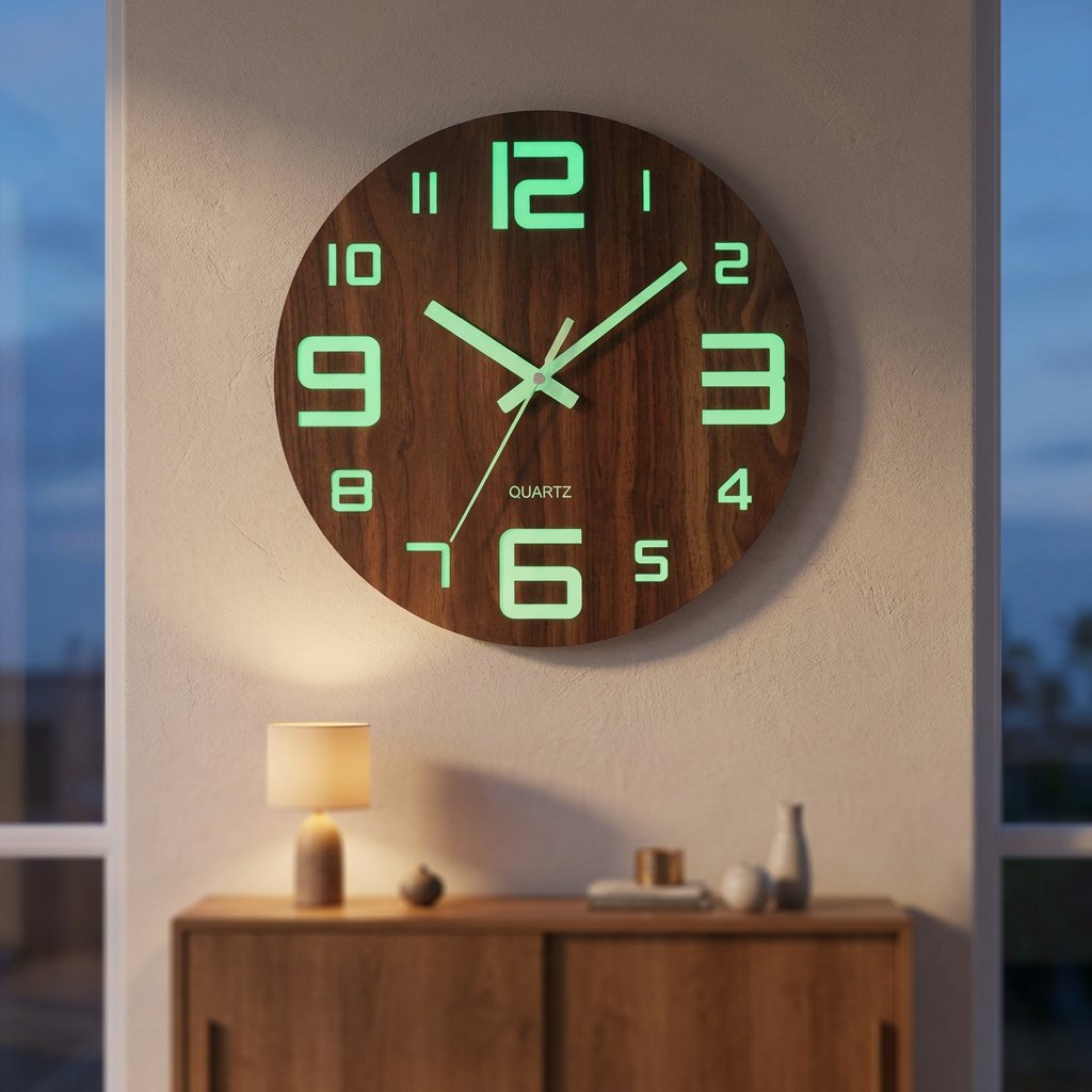 Luminous Numbers Wall Clock – product image